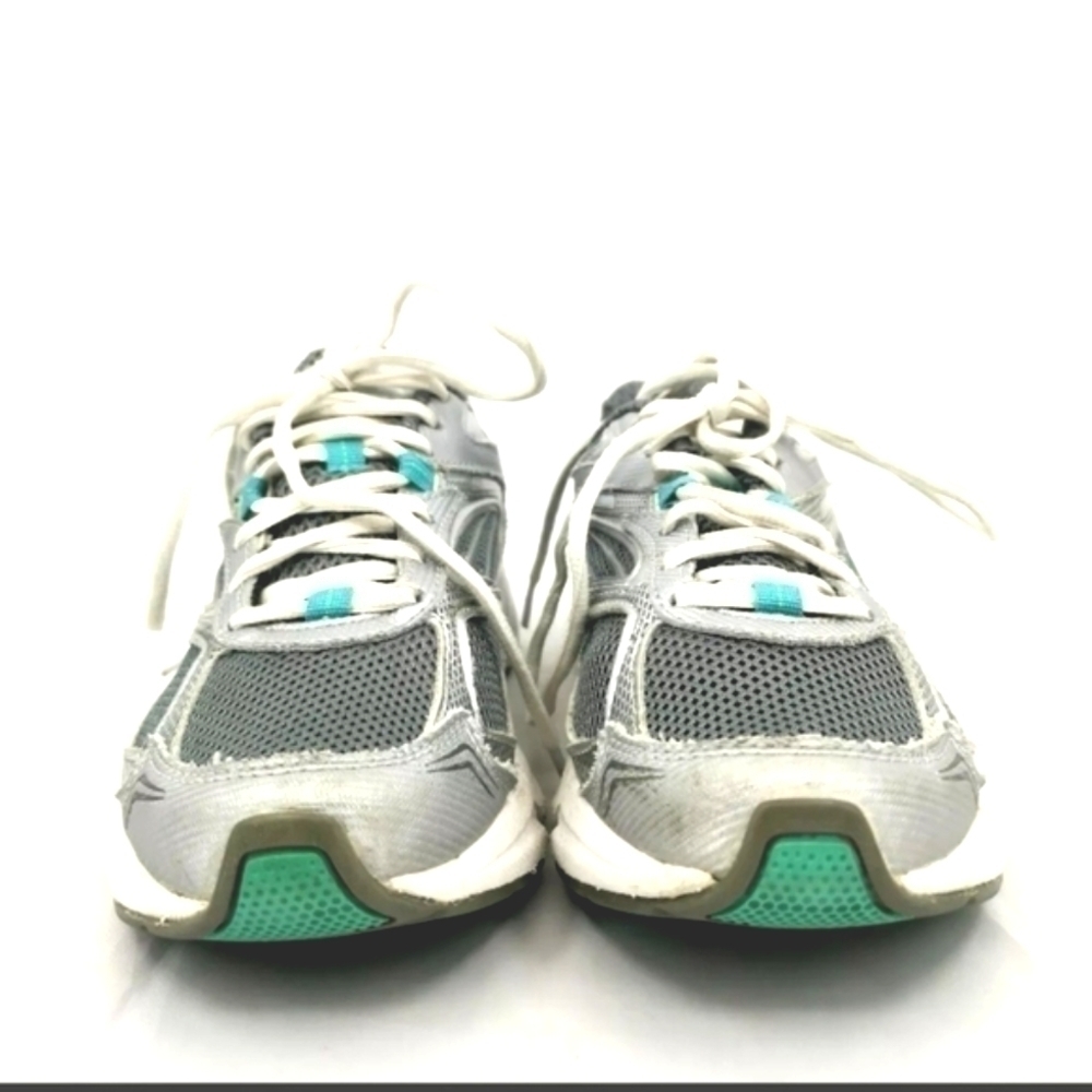 Fila Women's 7 Teal And Silver Lace-Up Athletic  Tennis Shoe RN# 91175 - Picture 5 of 8